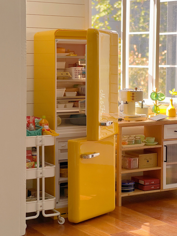1/6 Model domku dla lalek akce – Kitchen Appliances Refrigerators recenzja i cena
